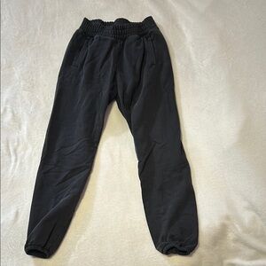 Aerie Black Joggers with Elastic Waistband